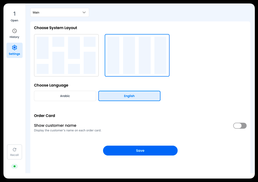 Layout options: grid/masonry or list