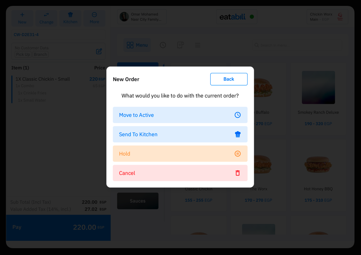 The New Order options