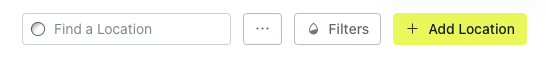 Selecting the Add location button to open the new location form