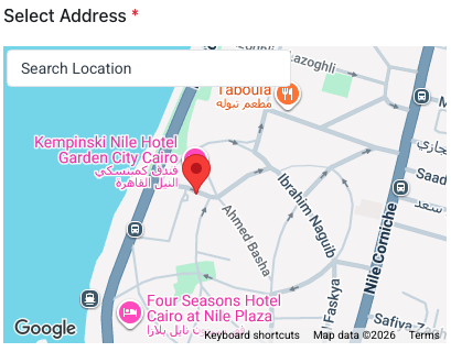 google maps showing the location pin for the new site
